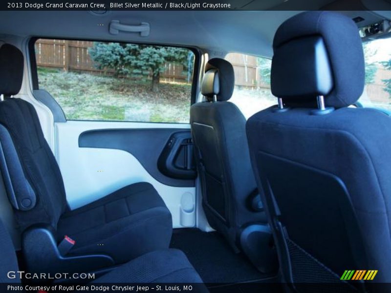 Billet Silver Metallic / Black/Light Graystone 2013 Dodge Grand Caravan Crew