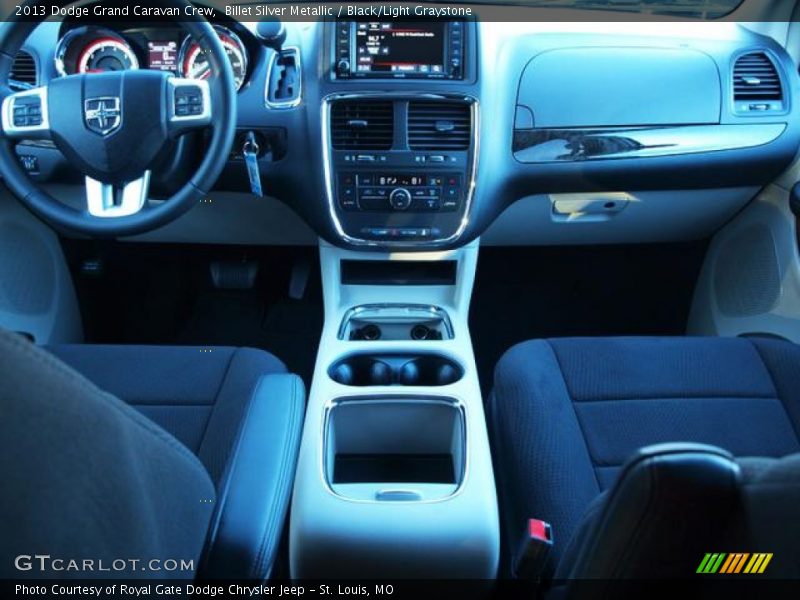 Billet Silver Metallic / Black/Light Graystone 2013 Dodge Grand Caravan Crew