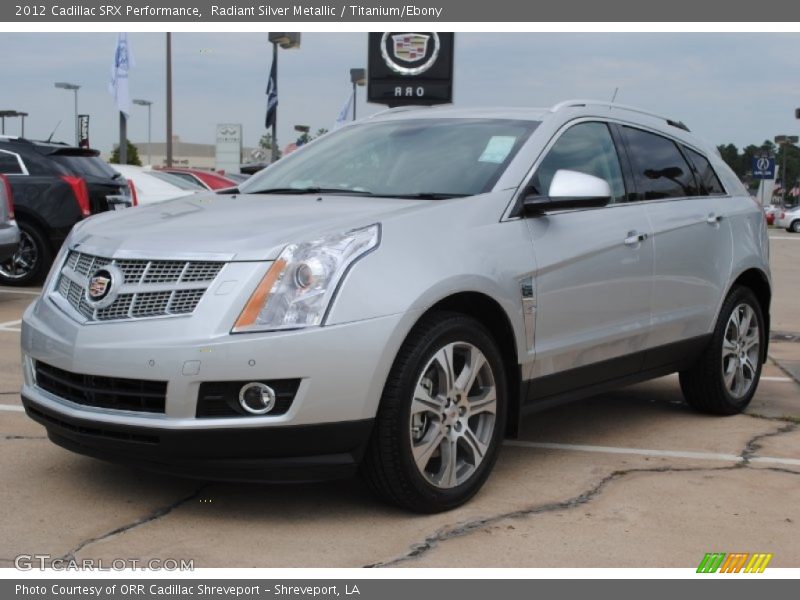 Radiant Silver Metallic / Titanium/Ebony 2012 Cadillac SRX Performance