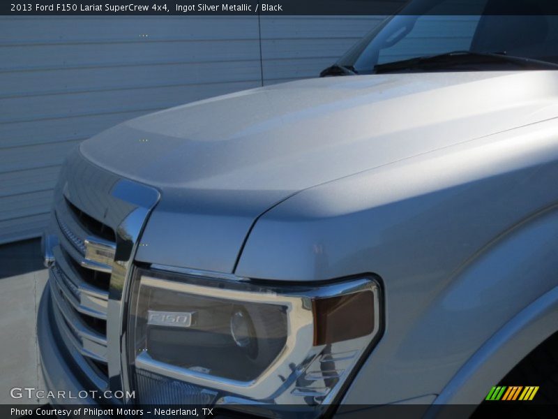 Ingot Silver Metallic / Black 2013 Ford F150 Lariat SuperCrew 4x4