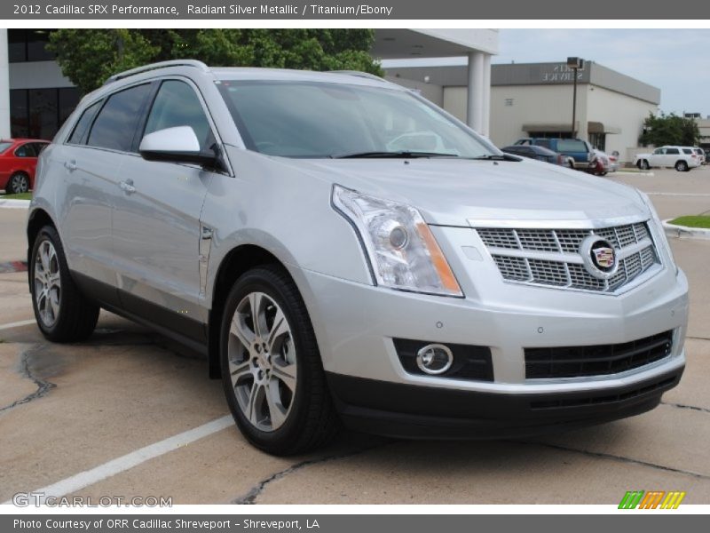 Radiant Silver Metallic / Titanium/Ebony 2012 Cadillac SRX Performance