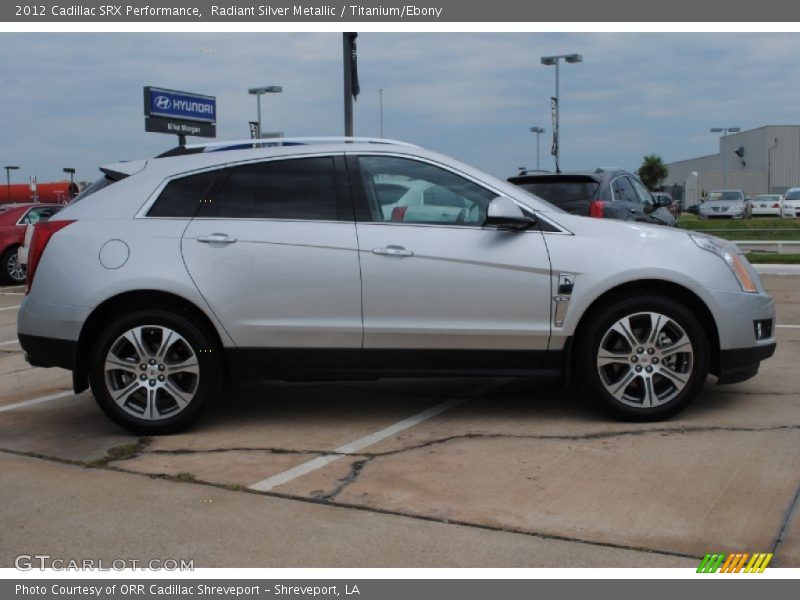 Radiant Silver Metallic / Titanium/Ebony 2012 Cadillac SRX Performance