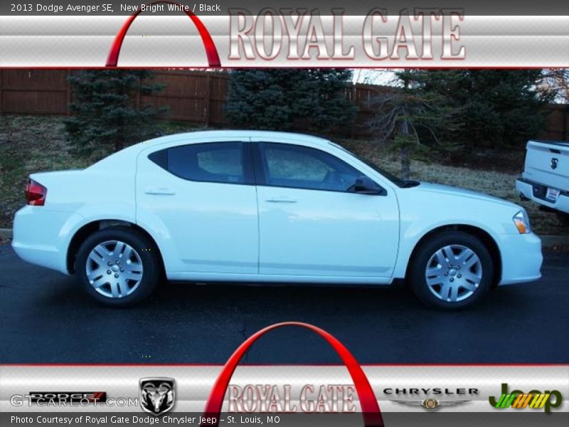 New Bright White / Black 2013 Dodge Avenger SE