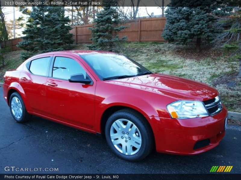 Redline 2-Coat Pearl / Black 2013 Dodge Avenger SE