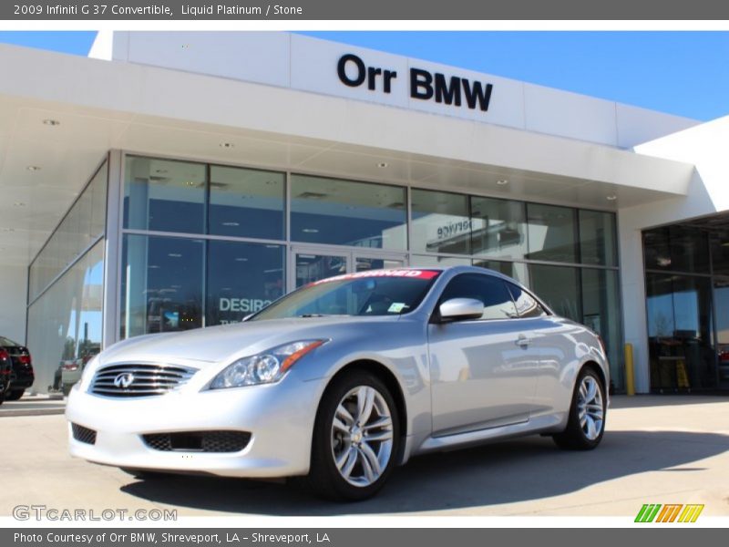 Liquid Platinum / Stone 2009 Infiniti G 37 Convertible