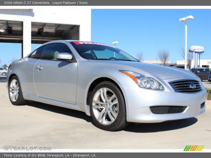 Liquid Platinum / Stone 2009 Infiniti G 37 Convertible