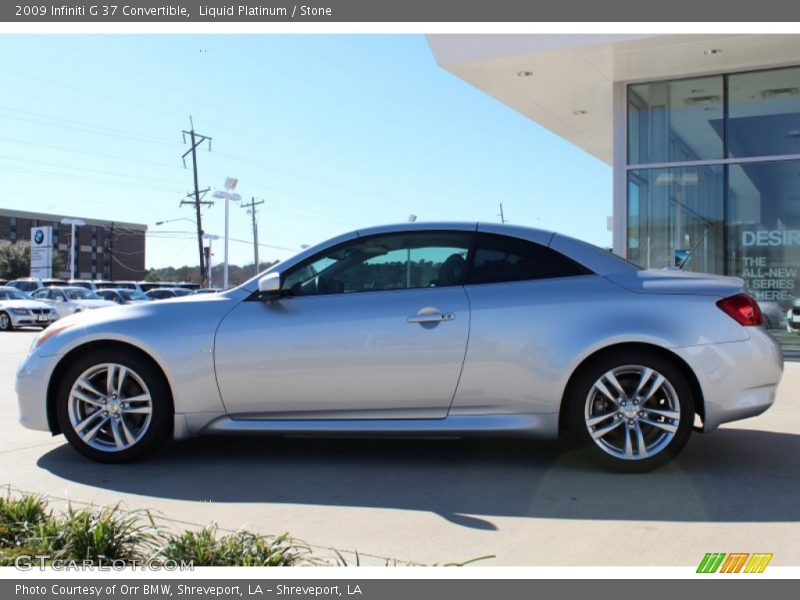 Liquid Platinum / Stone 2009 Infiniti G 37 Convertible