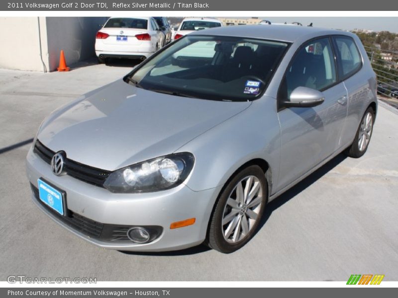 Reflex Silver Metallic / Titan Black 2011 Volkswagen Golf 2 Door TDI