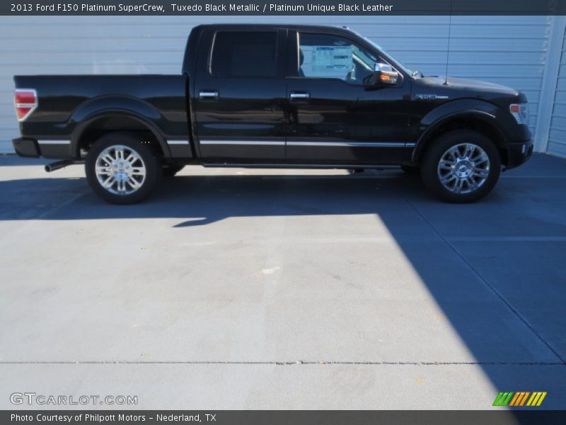 Tuxedo Black Metallic / Platinum Unique Black Leather 2013 Ford F150 Platinum SuperCrew