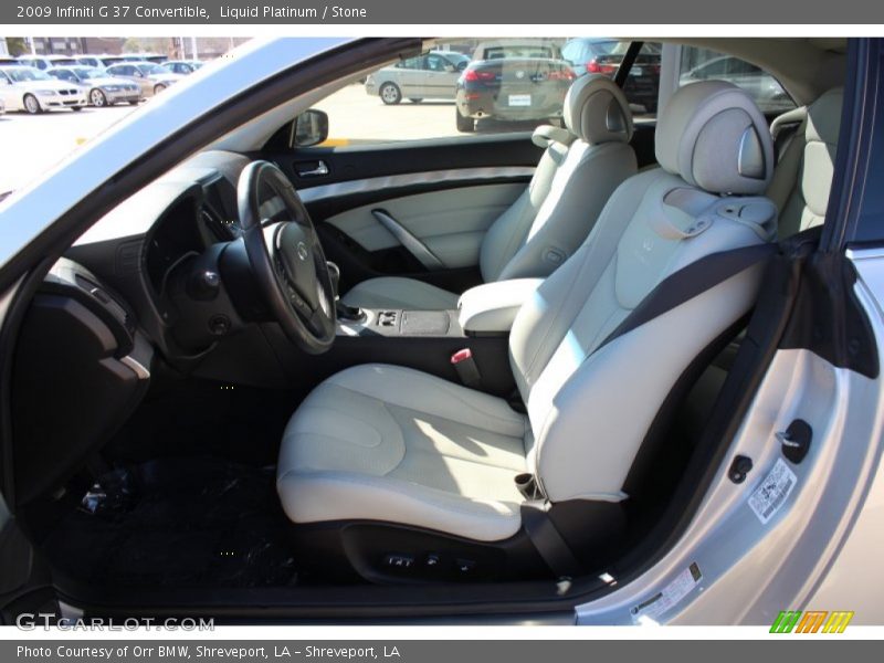 Liquid Platinum / Stone 2009 Infiniti G 37 Convertible