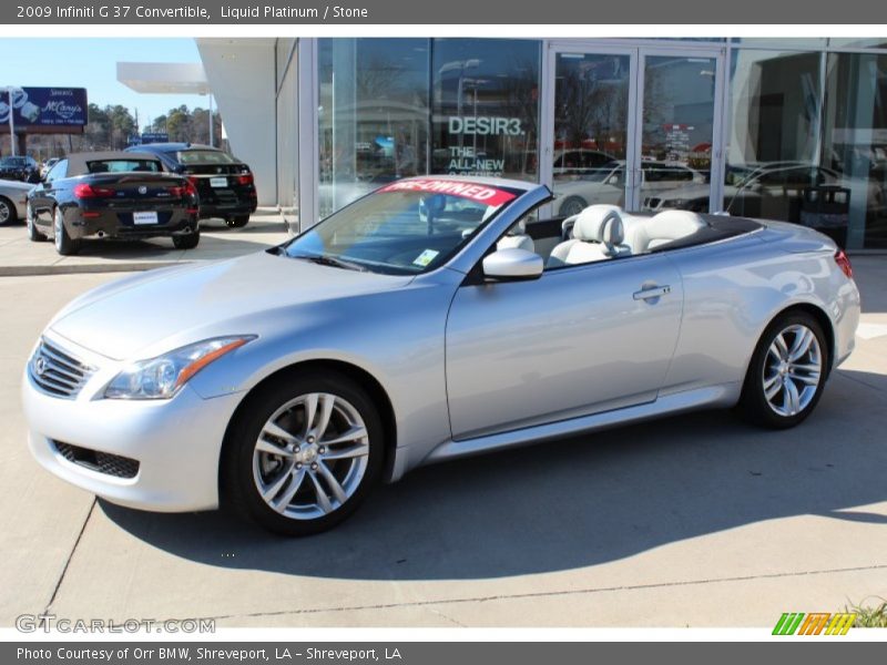 Liquid Platinum / Stone 2009 Infiniti G 37 Convertible