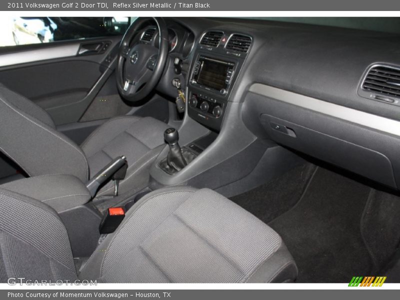 Reflex Silver Metallic / Titan Black 2011 Volkswagen Golf 2 Door TDI