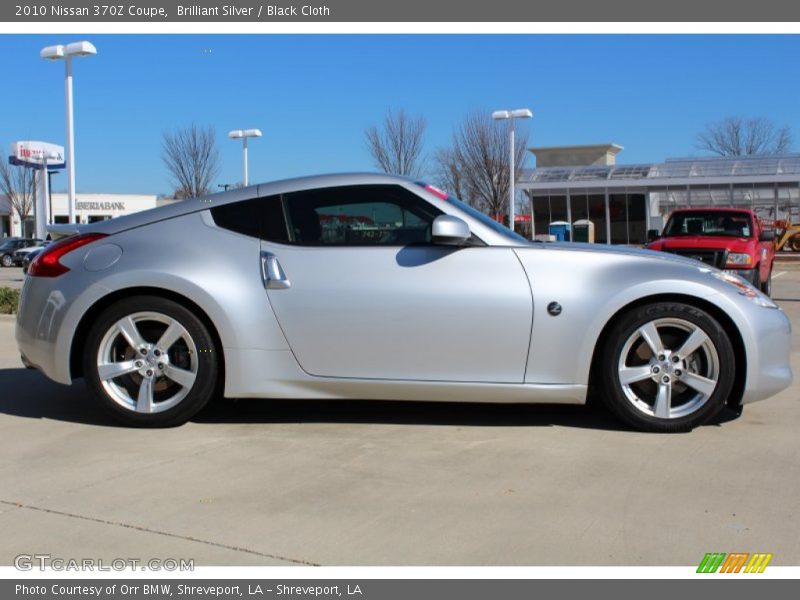 Brilliant Silver / Black Cloth 2010 Nissan 370Z Coupe