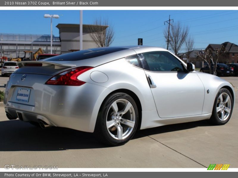 Brilliant Silver / Black Cloth 2010 Nissan 370Z Coupe