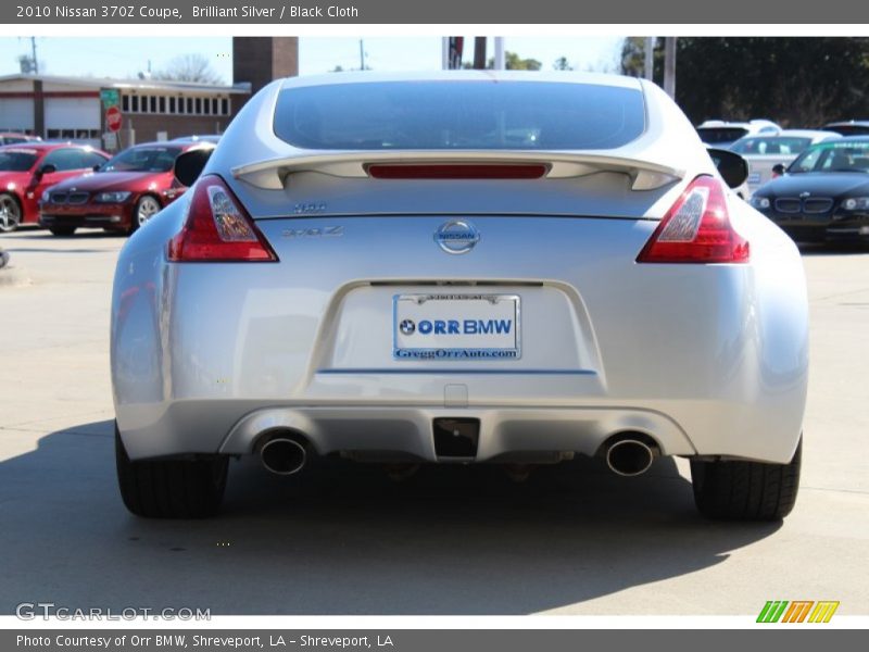 Brilliant Silver / Black Cloth 2010 Nissan 370Z Coupe