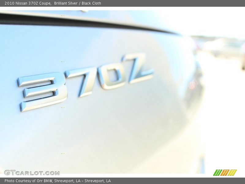 Brilliant Silver / Black Cloth 2010 Nissan 370Z Coupe