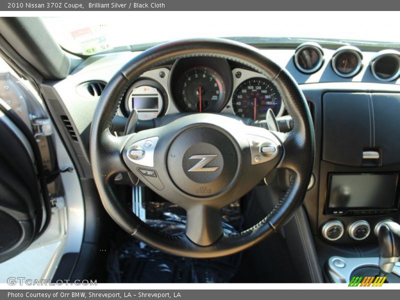 Brilliant Silver / Black Cloth 2010 Nissan 370Z Coupe