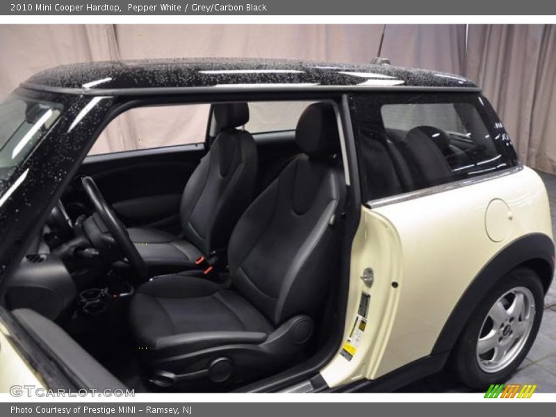 Pepper White / Grey/Carbon Black 2010 Mini Cooper Hardtop