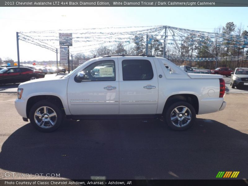 White Diamond Tricoat / Dark Cashmere/Light Cashmere 2013 Chevrolet Avalanche LTZ 4x4 Black Diamond Edition