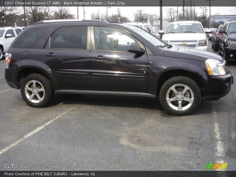 Black Amethyst Metallic / Dark Gray 2007 Chevrolet Equinox LT AWD
