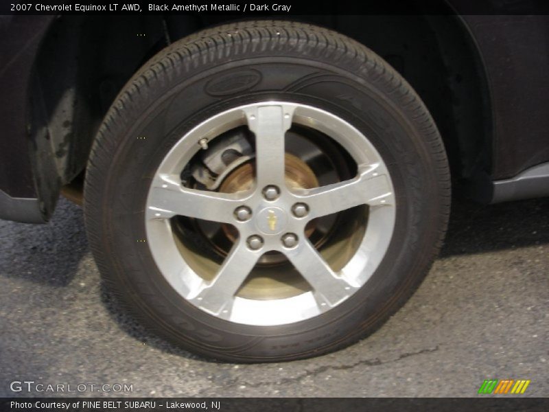 Black Amethyst Metallic / Dark Gray 2007 Chevrolet Equinox LT AWD