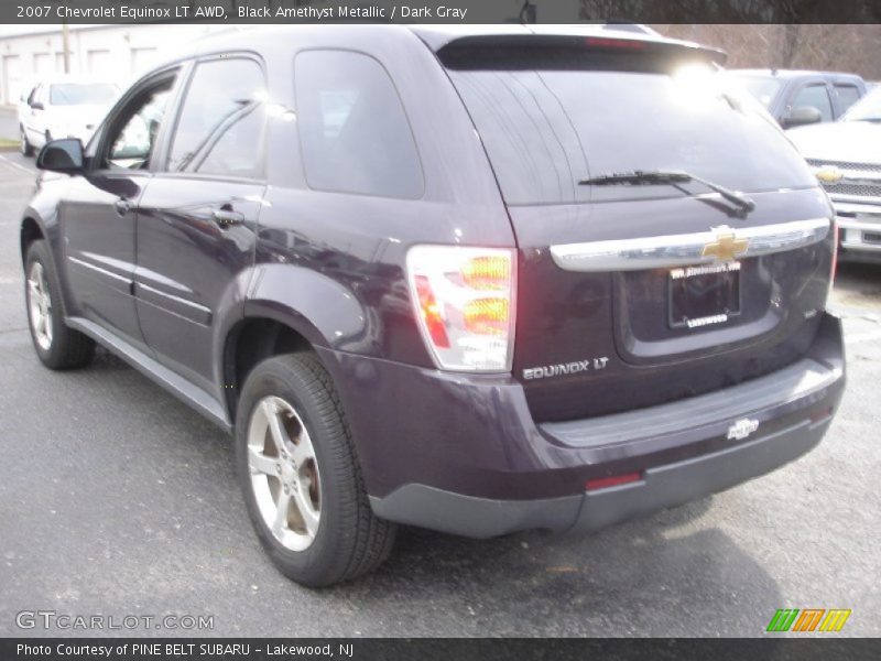 Black Amethyst Metallic / Dark Gray 2007 Chevrolet Equinox LT AWD