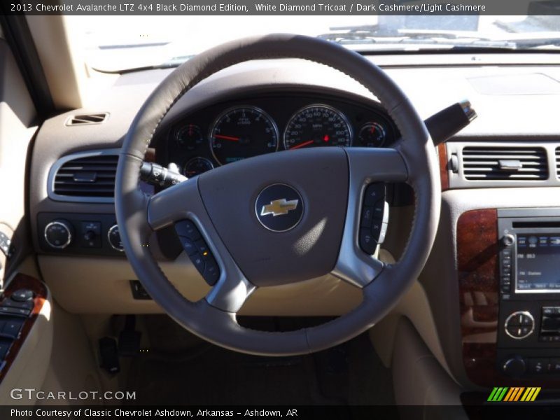 White Diamond Tricoat / Dark Cashmere/Light Cashmere 2013 Chevrolet Avalanche LTZ 4x4 Black Diamond Edition