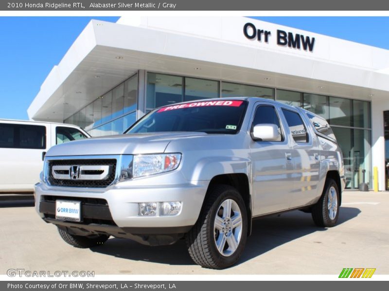 Alabaster Silver Metallic / Gray 2010 Honda Ridgeline RTL