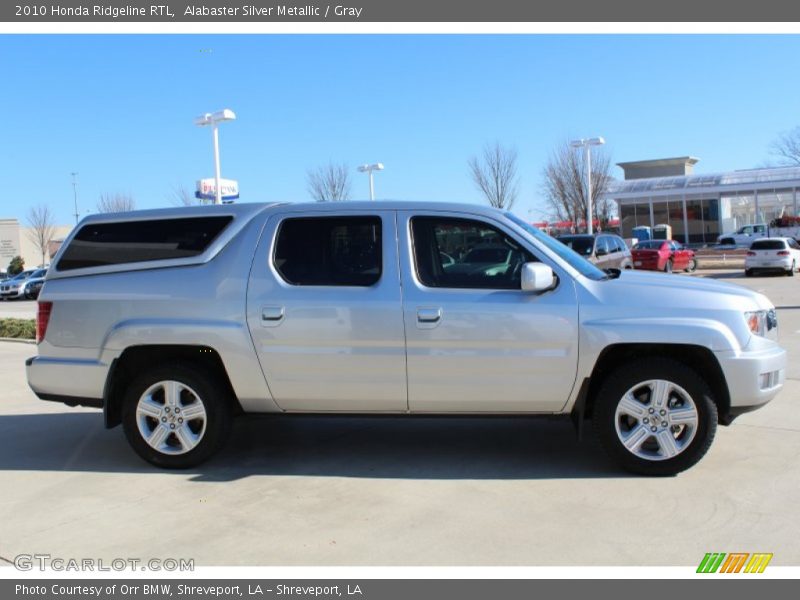 Alabaster Silver Metallic / Gray 2010 Honda Ridgeline RTL