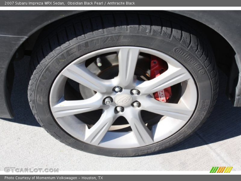 Obsidian Black Pearl / Anthracite Black 2007 Subaru Impreza WRX Sedan