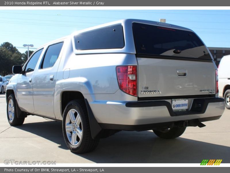 Alabaster Silver Metallic / Gray 2010 Honda Ridgeline RTL