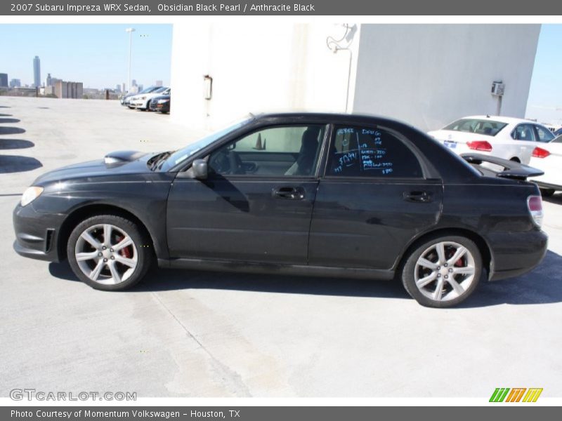 Obsidian Black Pearl / Anthracite Black 2007 Subaru Impreza WRX Sedan