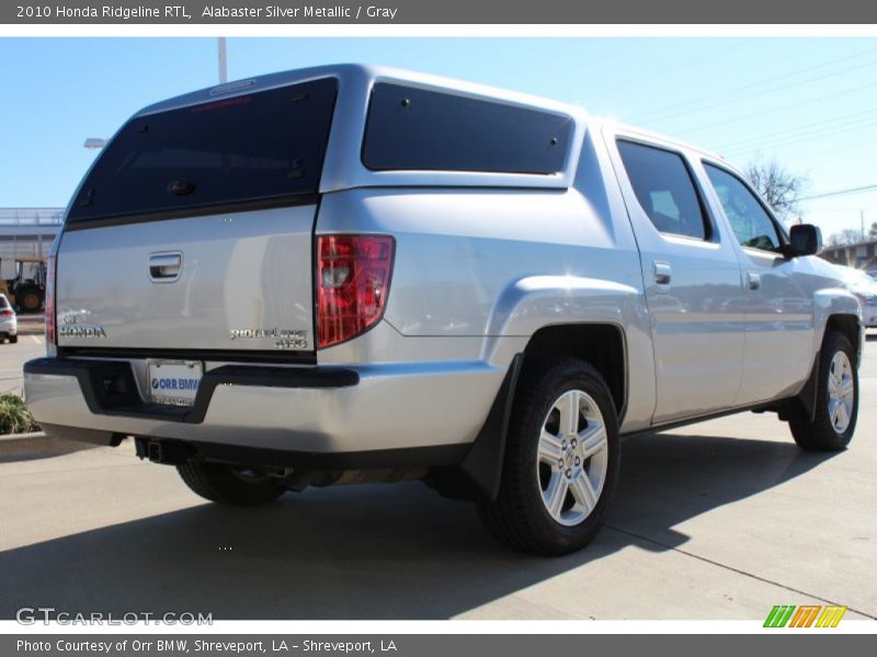 Alabaster Silver Metallic / Gray 2010 Honda Ridgeline RTL