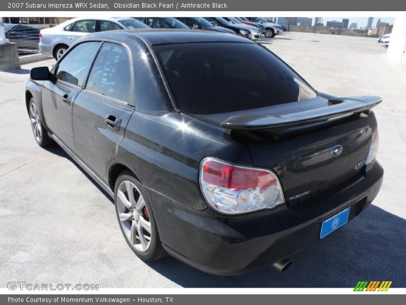Obsidian Black Pearl / Anthracite Black 2007 Subaru Impreza WRX Sedan