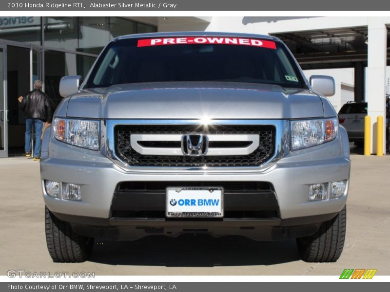 Alabaster Silver Metallic / Gray 2010 Honda Ridgeline RTL