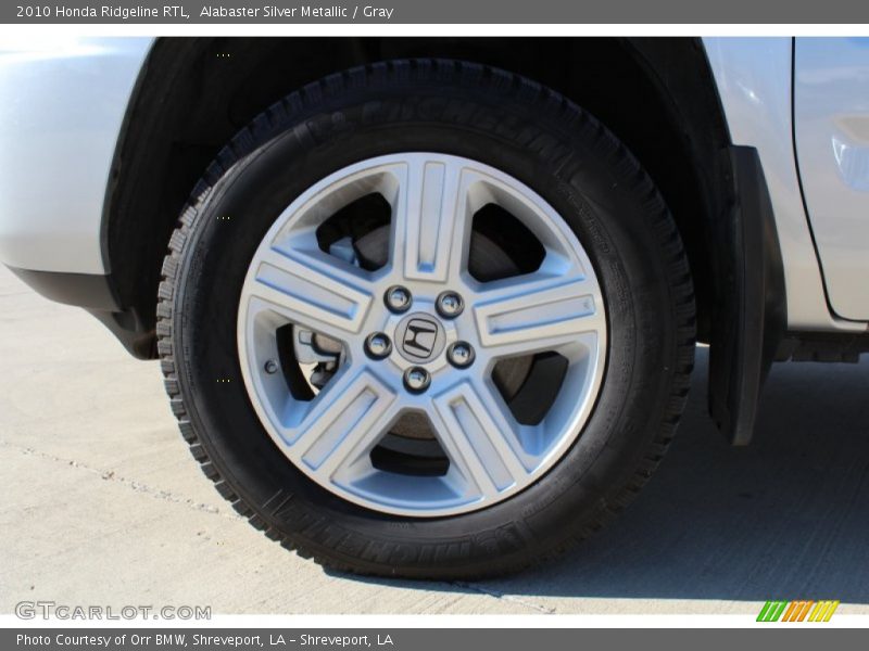 Alabaster Silver Metallic / Gray 2010 Honda Ridgeline RTL