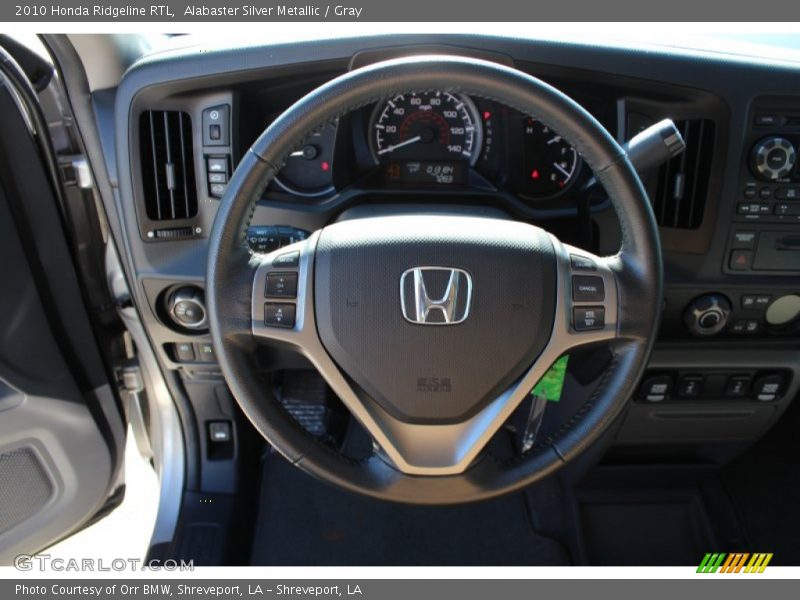 Alabaster Silver Metallic / Gray 2010 Honda Ridgeline RTL
