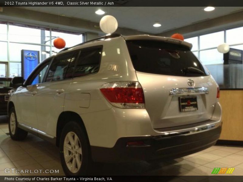 Classic Silver Metallic / Ash 2012 Toyota Highlander V6 4WD