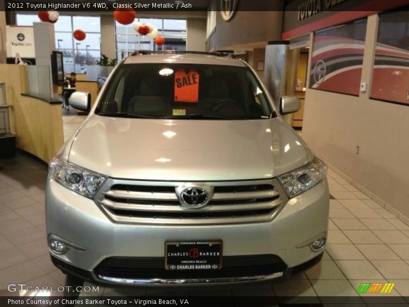 Classic Silver Metallic / Ash 2012 Toyota Highlander V6 4WD