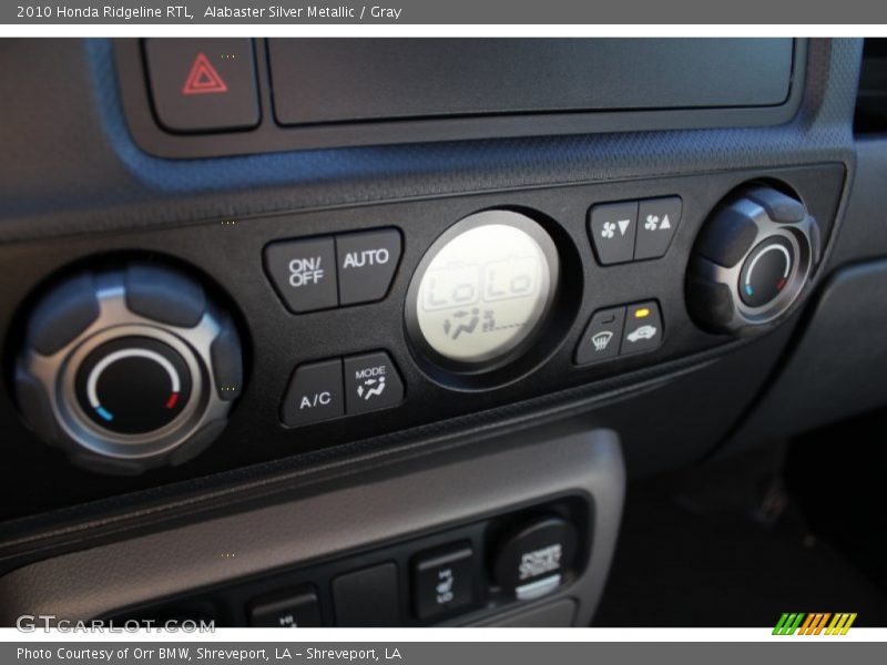 Alabaster Silver Metallic / Gray 2010 Honda Ridgeline RTL
