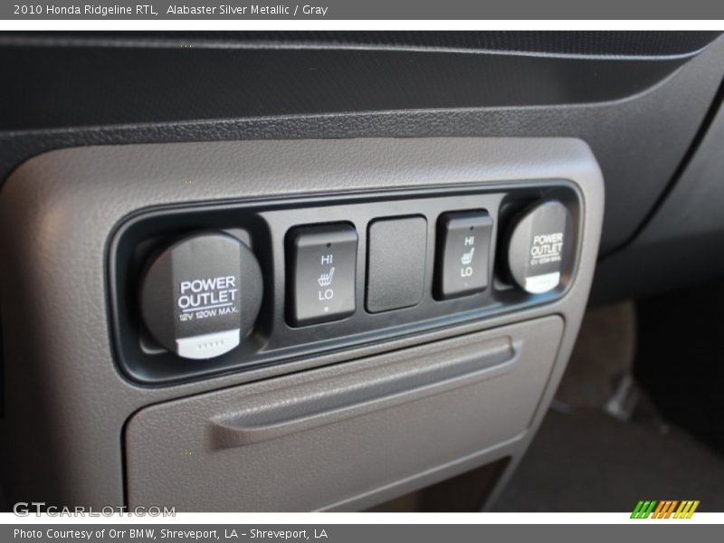 Alabaster Silver Metallic / Gray 2010 Honda Ridgeline RTL