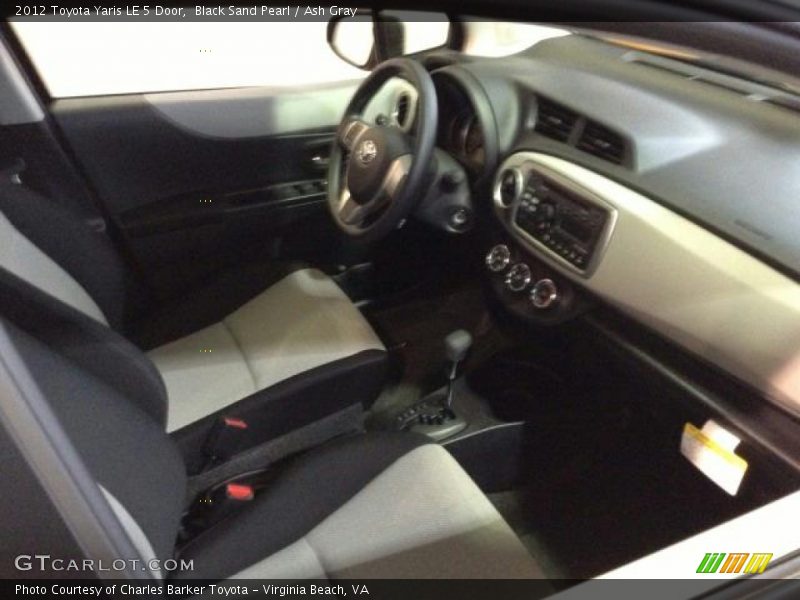 Black Sand Pearl / Ash Gray 2012 Toyota Yaris LE 5 Door