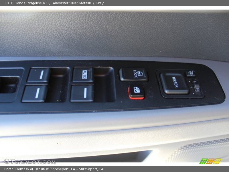 Alabaster Silver Metallic / Gray 2010 Honda Ridgeline RTL