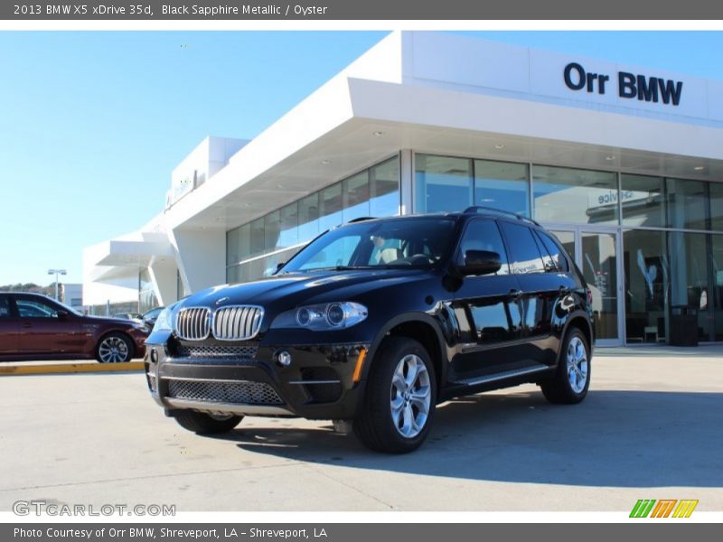 Black Sapphire Metallic / Oyster 2013 BMW X5 xDrive 35d