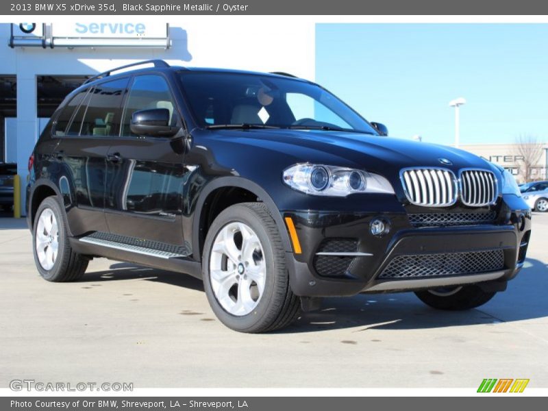 Black Sapphire Metallic / Oyster 2013 BMW X5 xDrive 35d