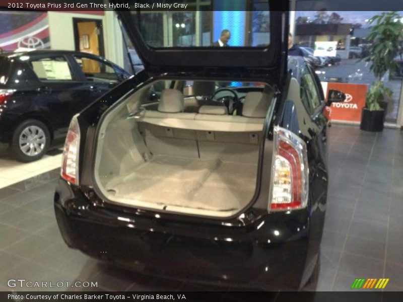 Black / Misty Gray 2012 Toyota Prius 3rd Gen Three Hybrid