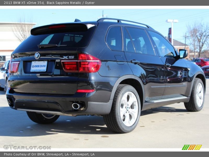 Black Sapphire Metallic / Oyster 2013 BMW X5 xDrive 35d
