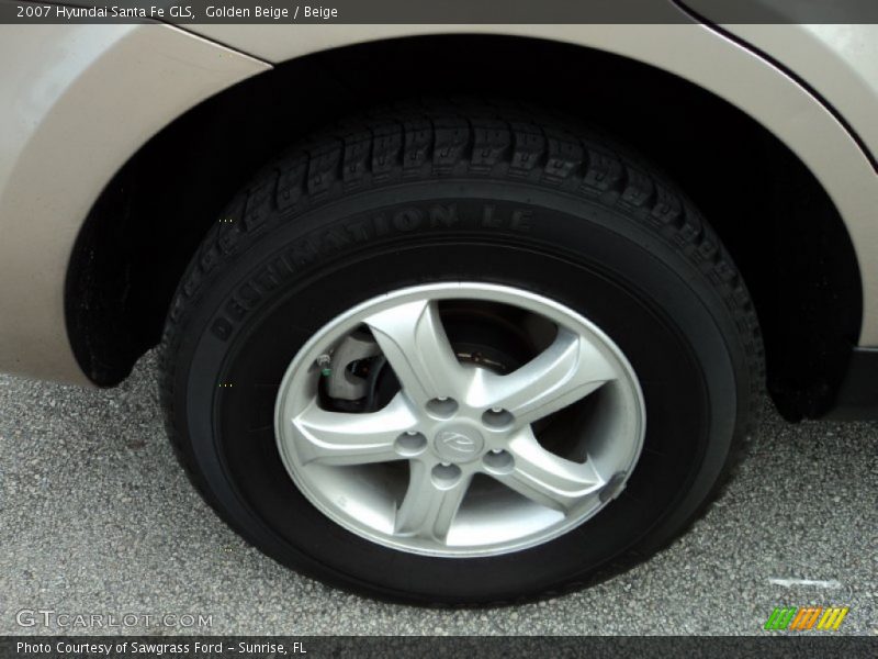 Golden Beige / Beige 2007 Hyundai Santa Fe GLS
