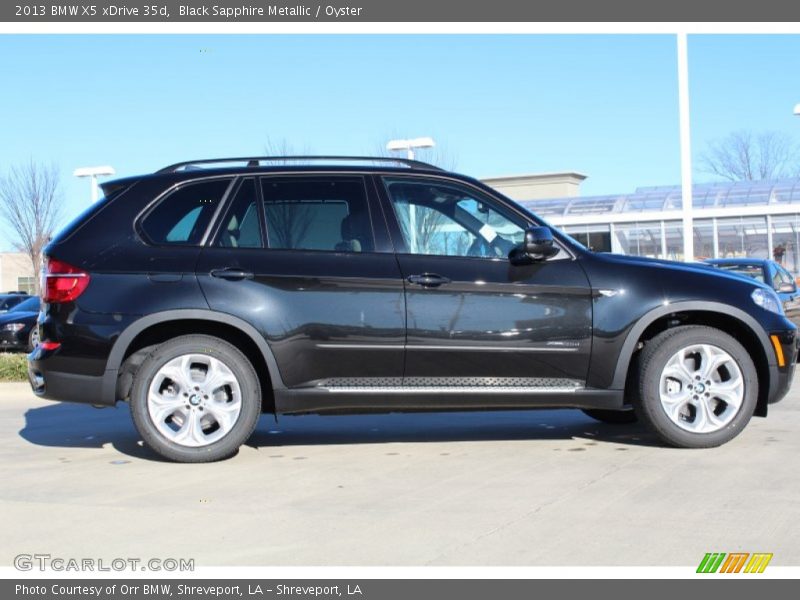 Black Sapphire Metallic / Oyster 2013 BMW X5 xDrive 35d
