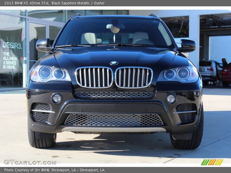 Black Sapphire Metallic / Oyster 2013 BMW X5 xDrive 35d